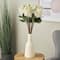 34" White Hydrangea Artificial Flower Stem, 8ct.